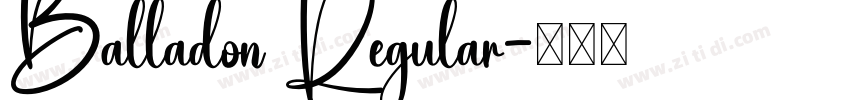 Balladon Regular字体转换